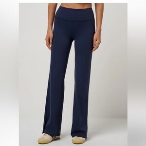 Travis Mathew Dark Blue Wide Leg Moveknit Bonded Pant sz S